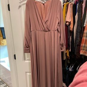 Boltic Born Lydia Deep Mauve Maxi Dress